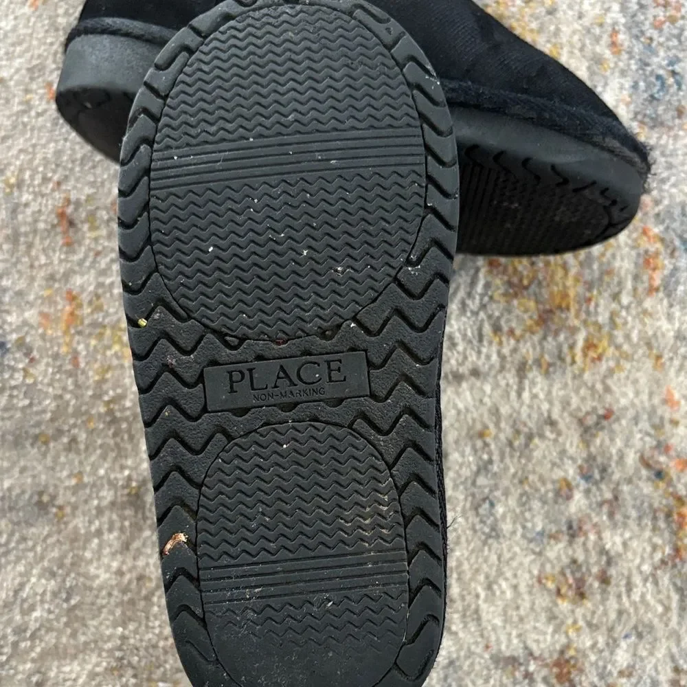 Kids Black Faux Fur Lined Boots